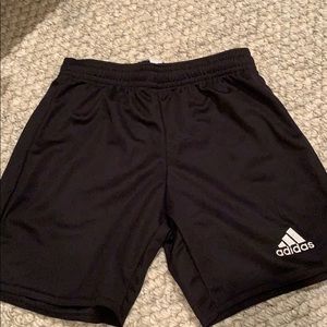 Black adidas boys shorts